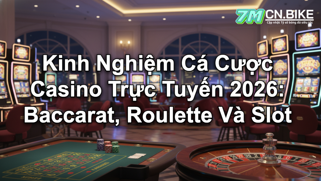 Kinh Nghiệm Cá Cược Casino Trực Tuyến 2026: Baccarat, Roulette Và Slot